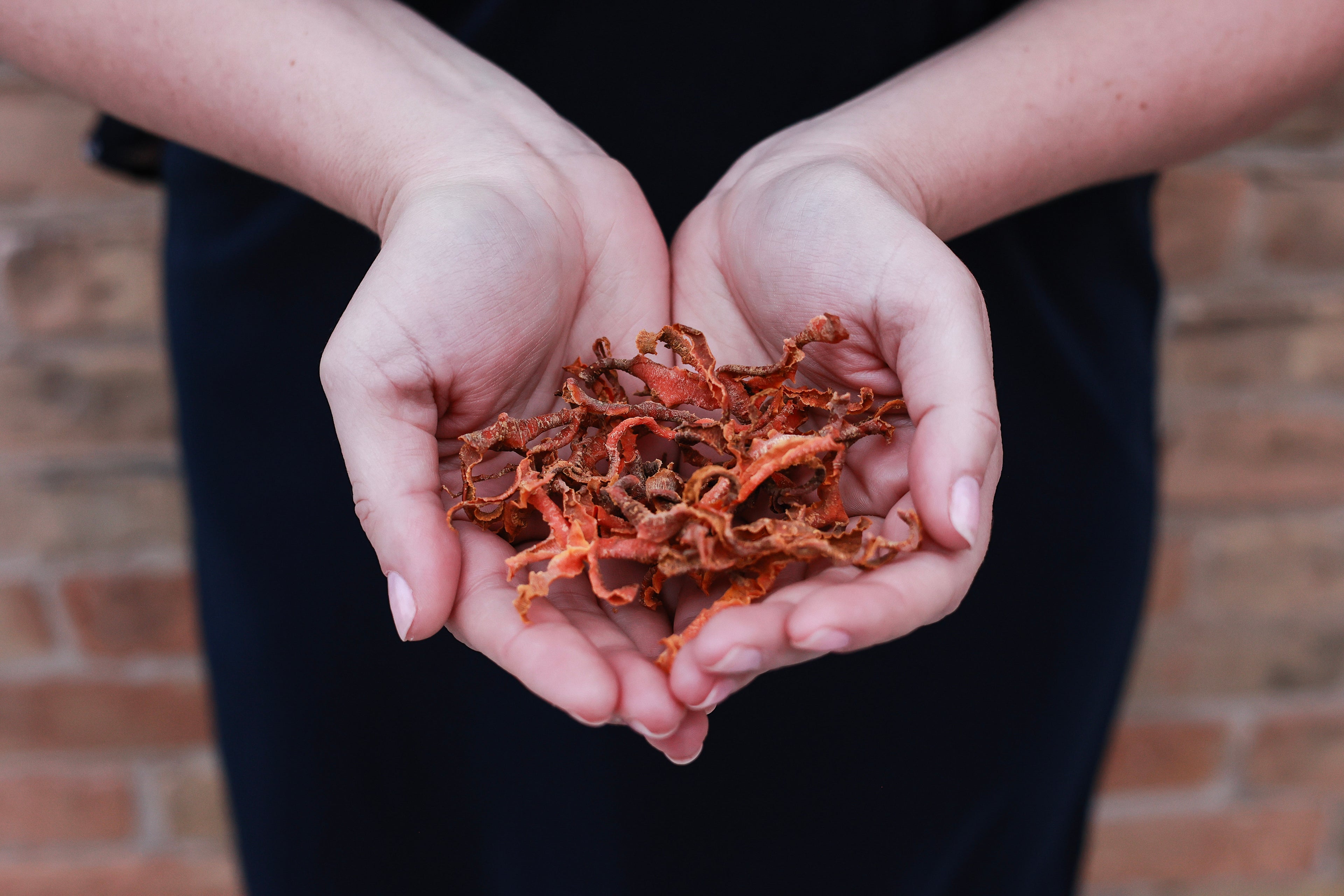 Organic Baked Carrot Skins